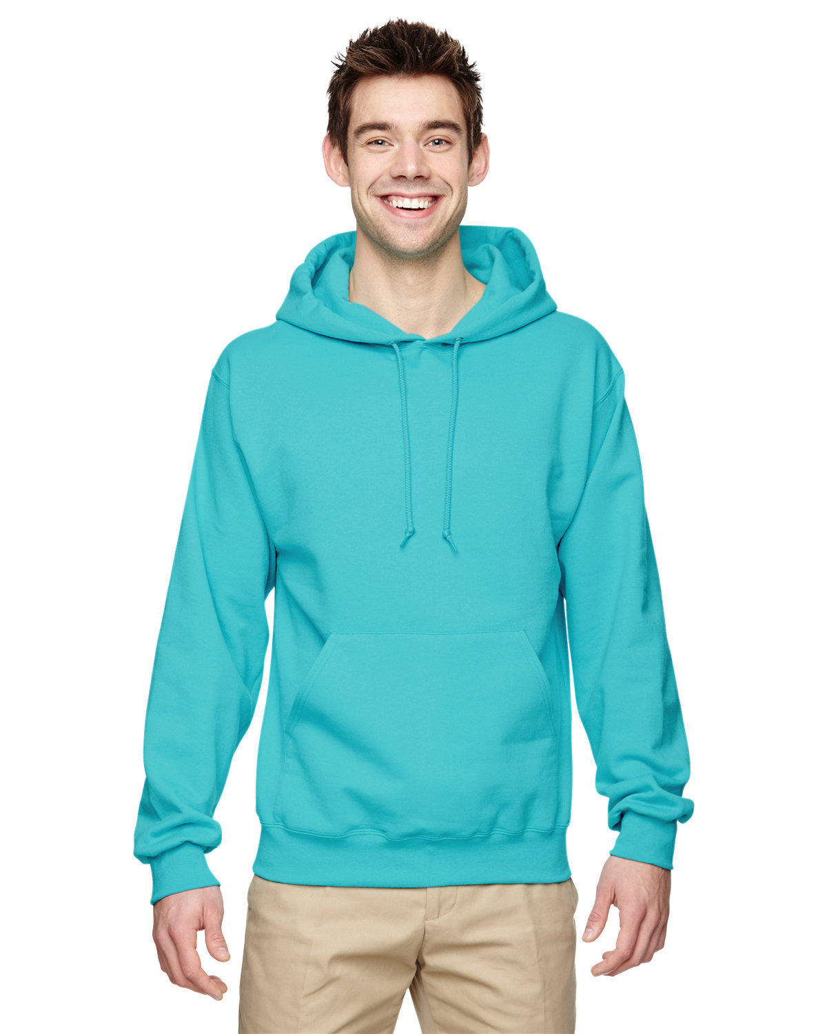 Jerzees Adult NuBlend® Fleece Pullover Hooded Sweatshirt SCUBA BLUE 