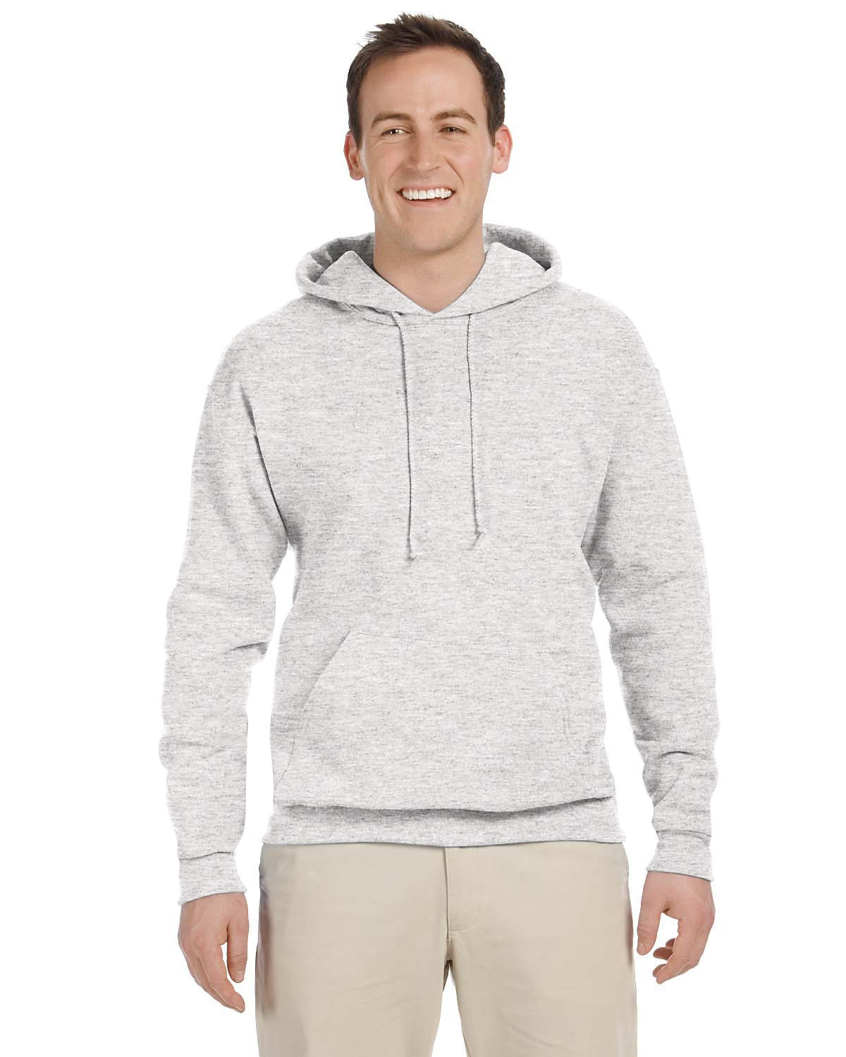 Jerzees Adult 8 oz., NuBlend® Fleece Pullover Hooded Sweatshirt OATMEAL HEATHER 