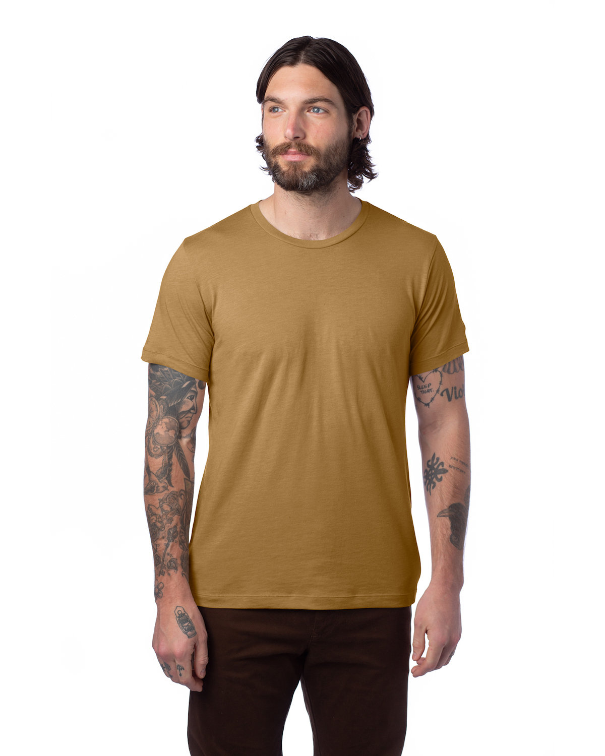 Alternative Unisex Go-To T-Shirt BROWN SEPIA 