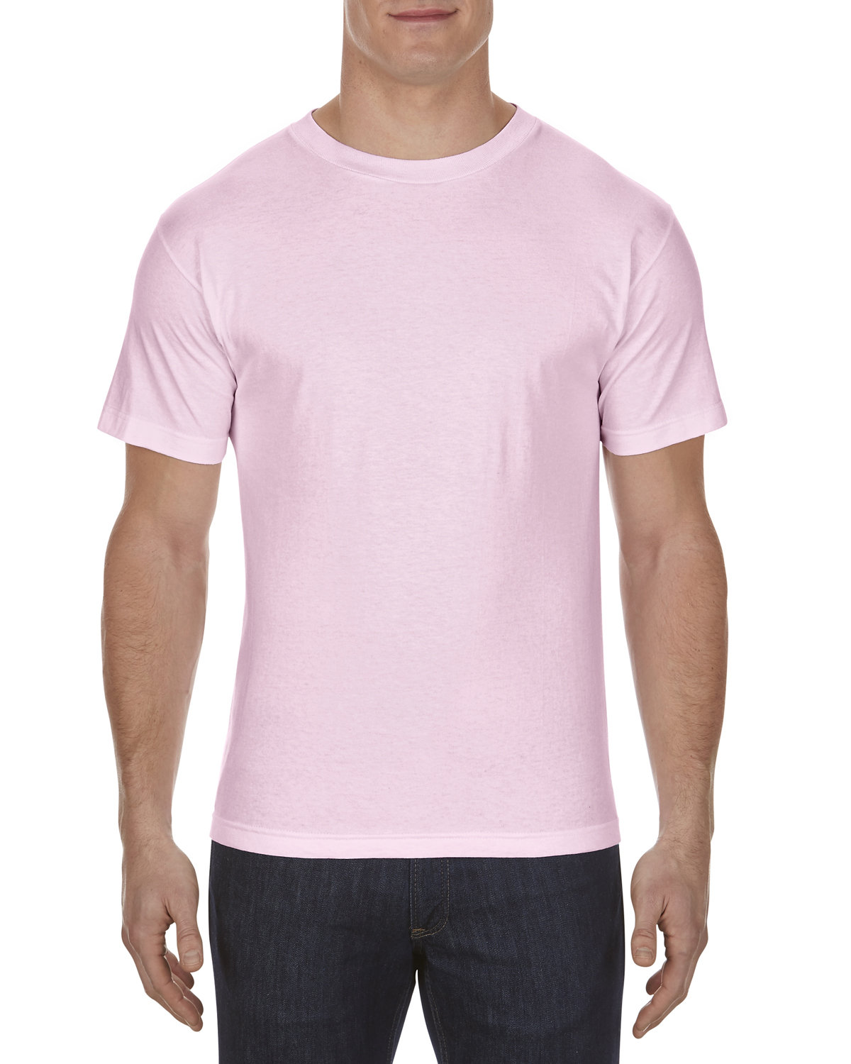 Alstyle Adult 6.0 oz., 100% Cotton T-Shirt PINK 