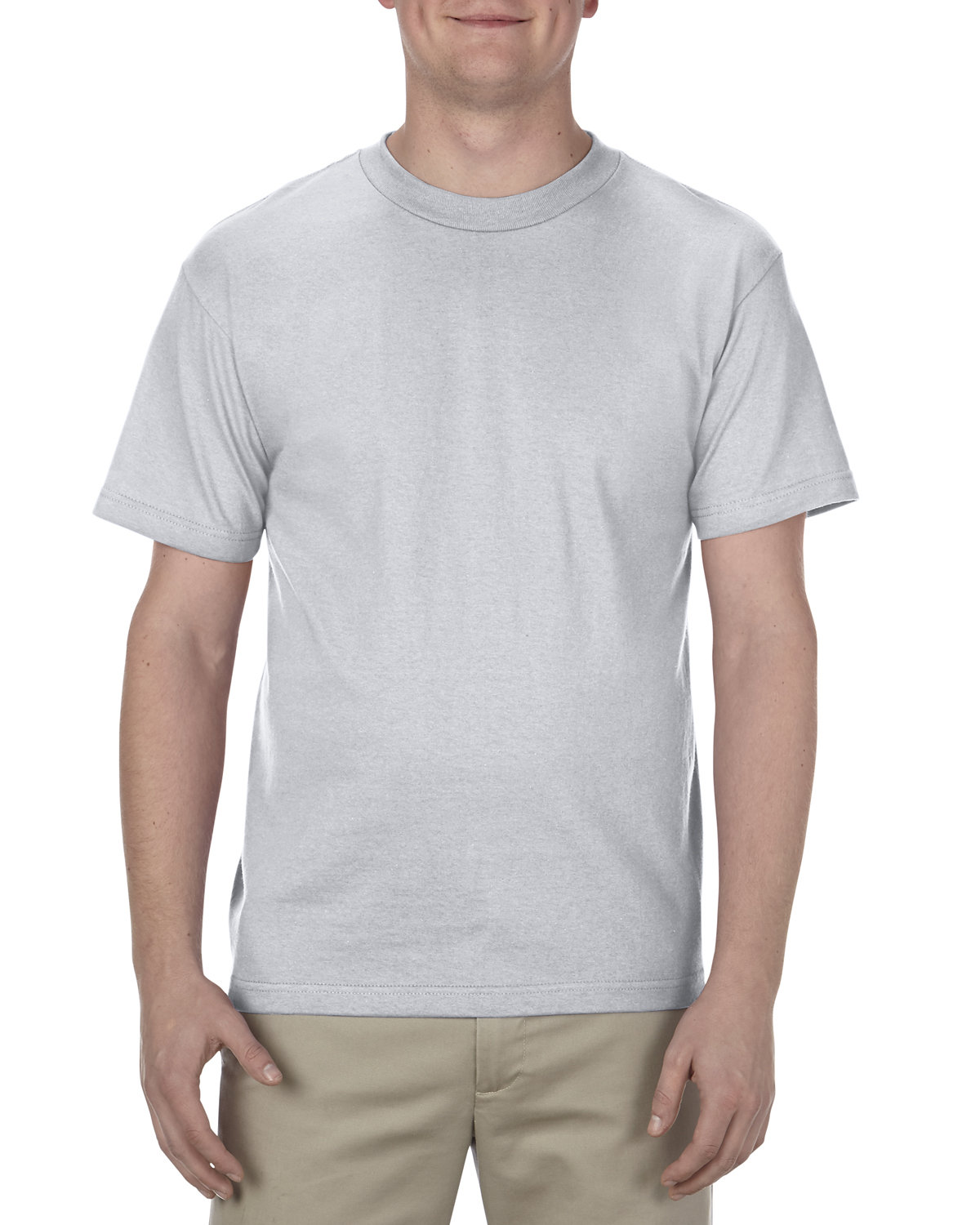 American Apparel Adult 6.0 oz., 100% Cotton T-Shirt SILVER 