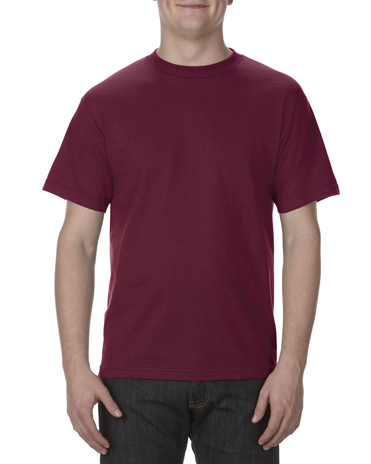 American Apparel Unisex Heavyweight Cotton T-Shirt burgundy 