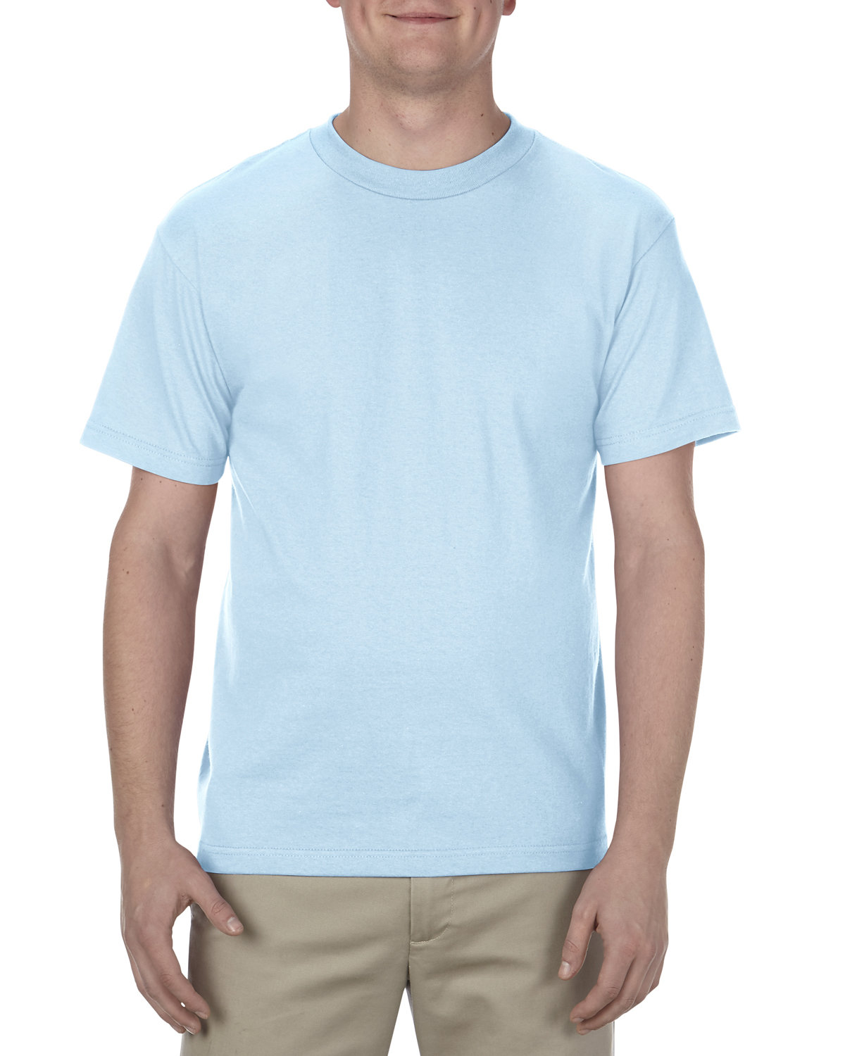 Alstyle Adult 6.0 oz., 100% Cotton T-Shirt POWDER BLUE 