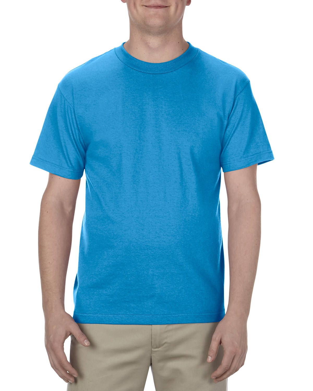 Alstyle Adult 6.0 oz., 100% Cotton T-Shirt TURQUOISE 