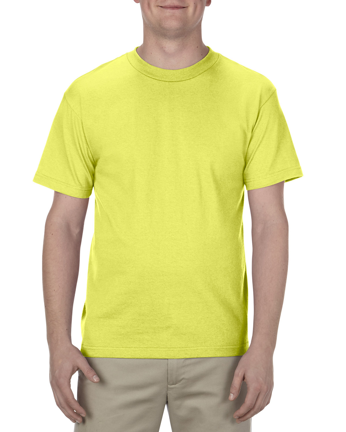American Apparel Unisex Heavyweight Cotton T-Shirt safety green 