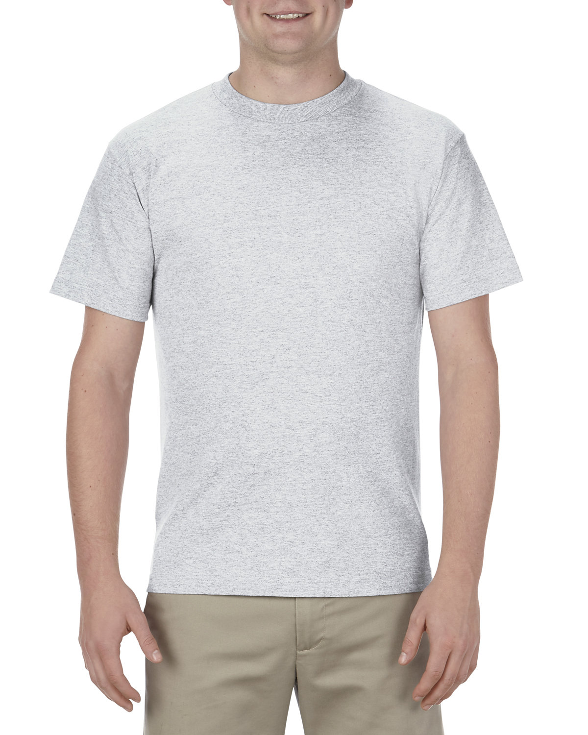 American Apparel Adult 6.0 oz., 100% Cotton T-Shirt ASH GREY 