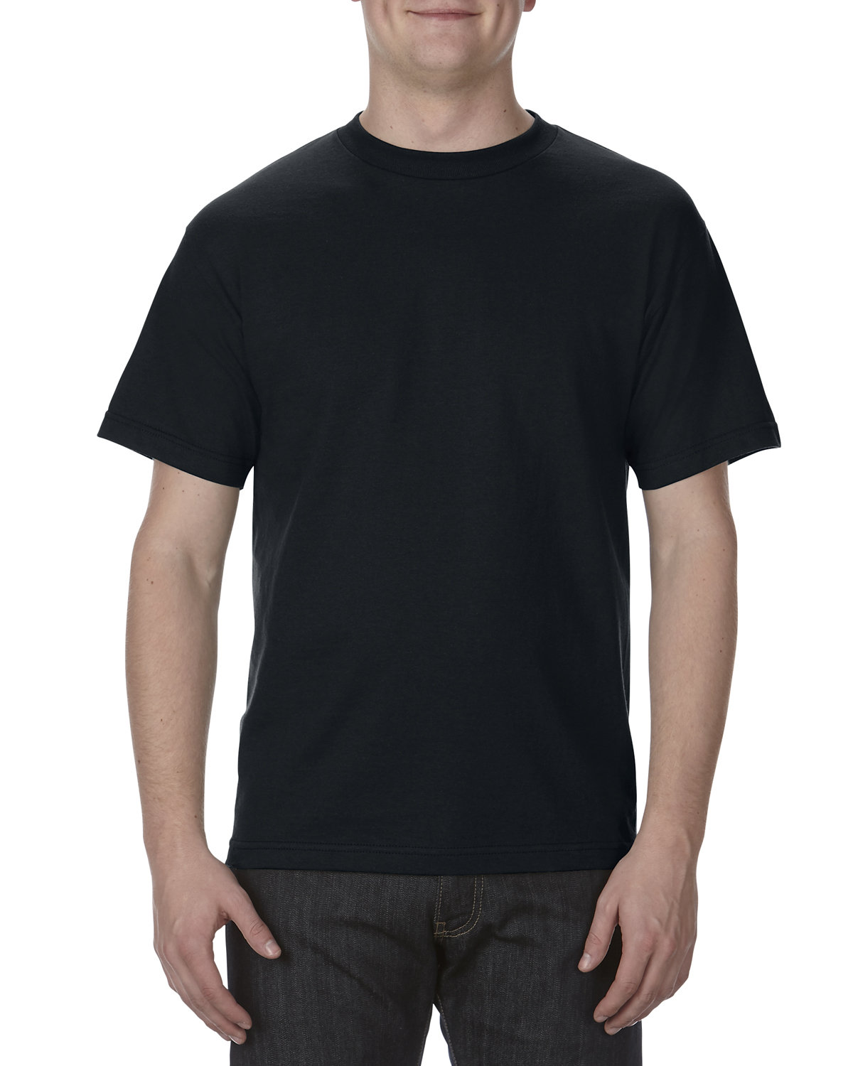 Alstyle Adult 6.0 oz., 100% Cotton T-Shirt BLACK 