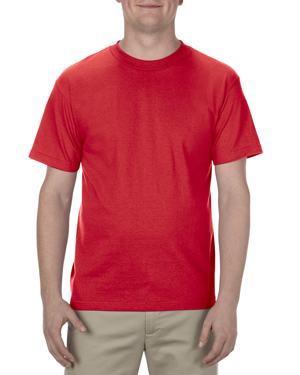 American Apparel Unisex Heavyweight Cotton T-Shirt red 