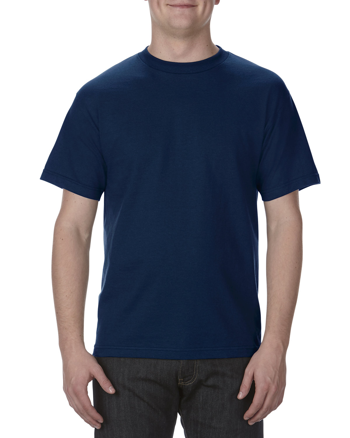 Alstyle Adult 6.0 oz., 100% Cotton T-Shirt NAVY 