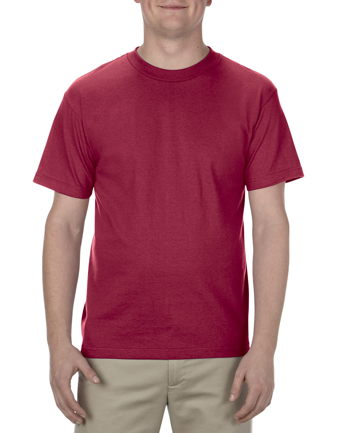 Alstyle Adult 6.0 oz., 100% Cotton T-Shirt CARDINAL 