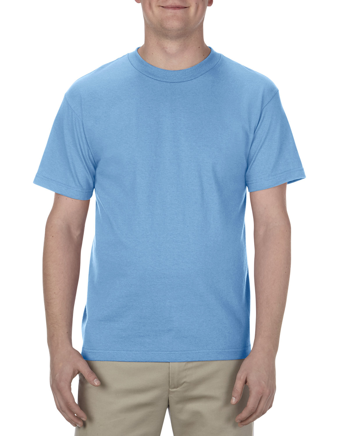 American Apparel Adult 6.0 oz., 100% Cotton T-Shirt CAROLINA BLUE 