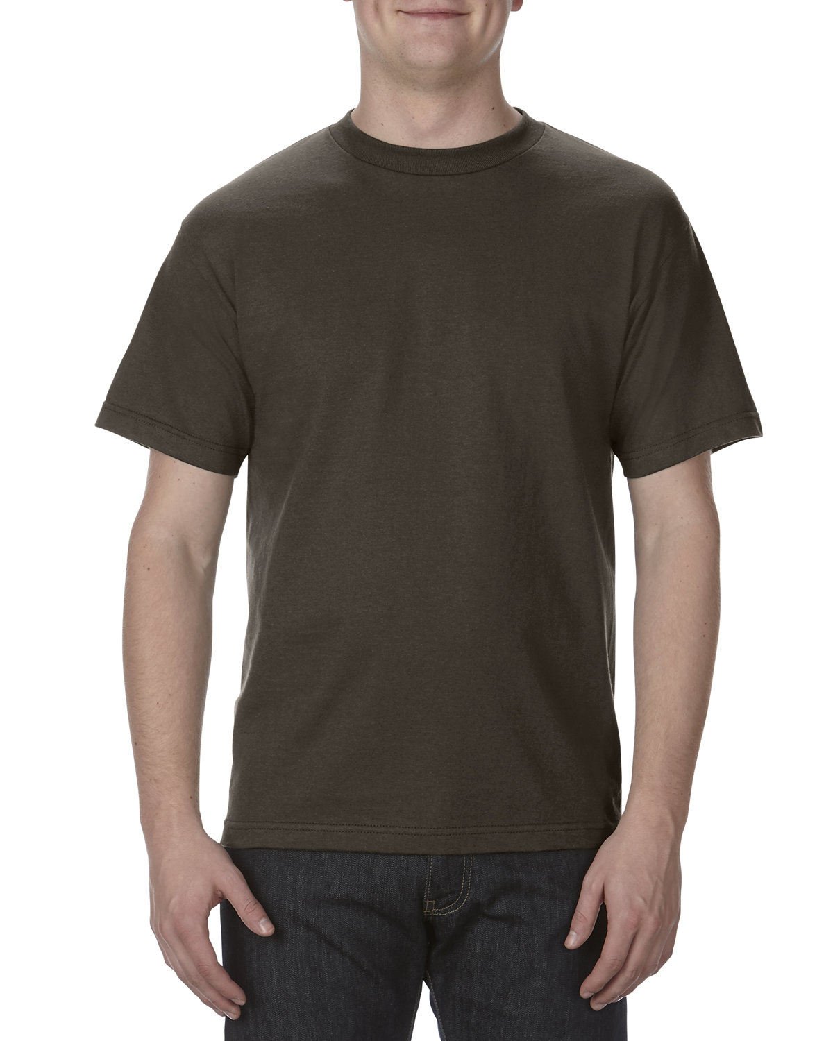 Alstyle Adult 6.0 oz., 100% Cotton T-Shirt DARK CHOCOLATE 