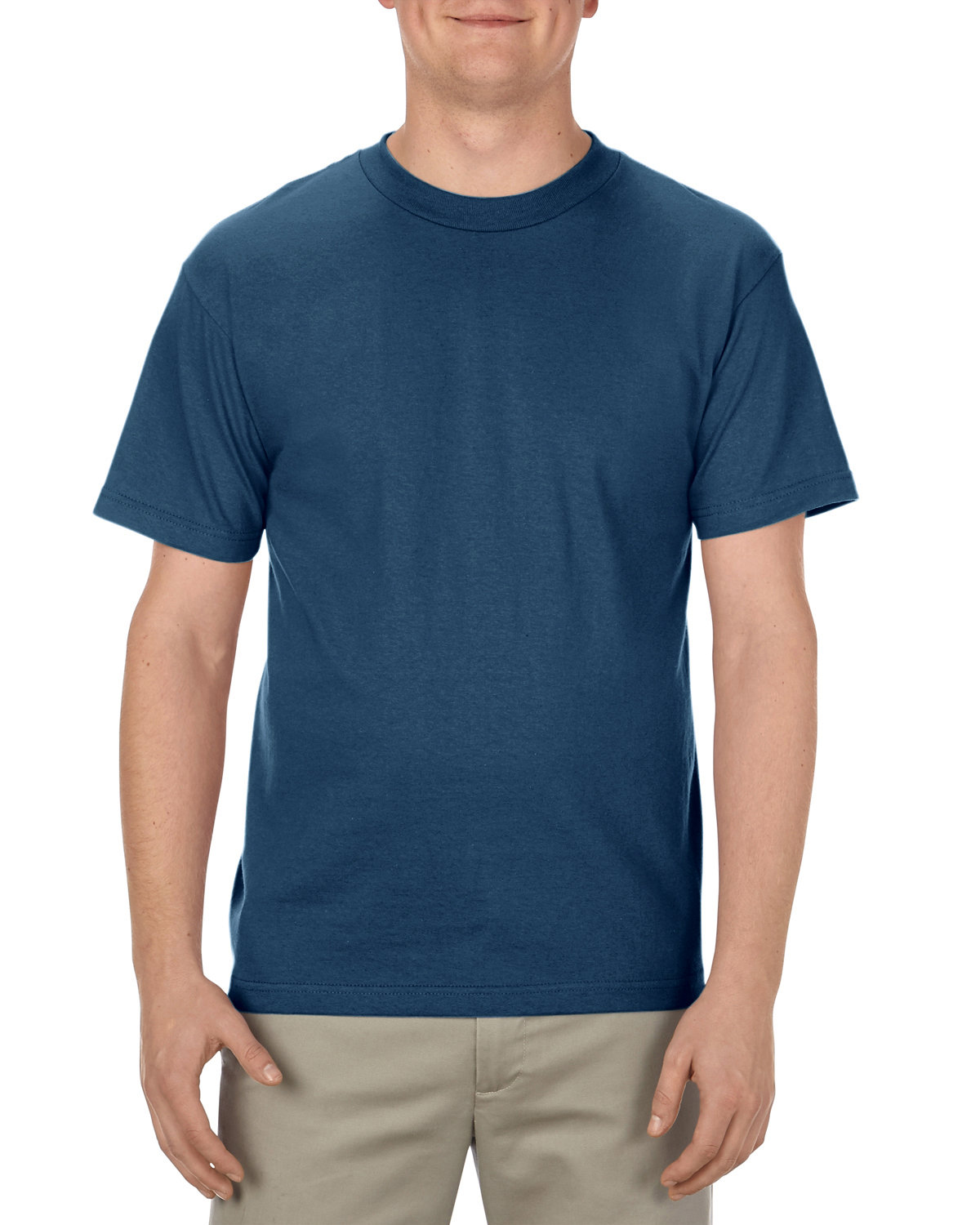 American Apparel Adult 6.0 oz., 100% Cotton T-Shirt HARBOR BLUE 