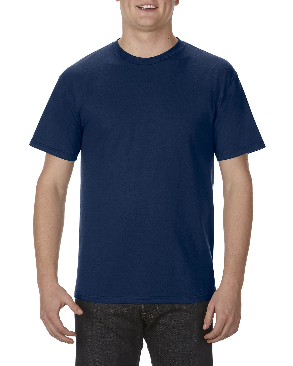 American Apparel Adult 5.5 oz., 100% Soft Spun Cotton T-Shirt TRUE NAVY 