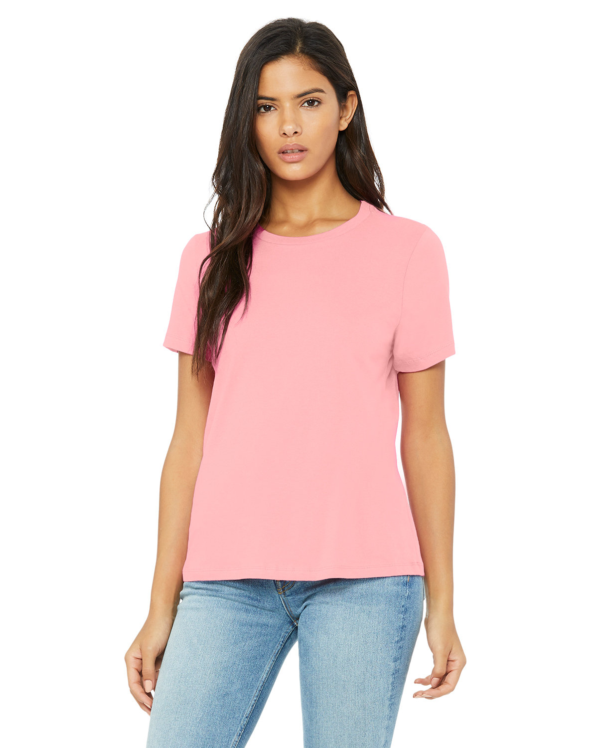 Bella + Canvas Ladies' Relaxed Jersey Short-Sleeve T-Shirt PINK 