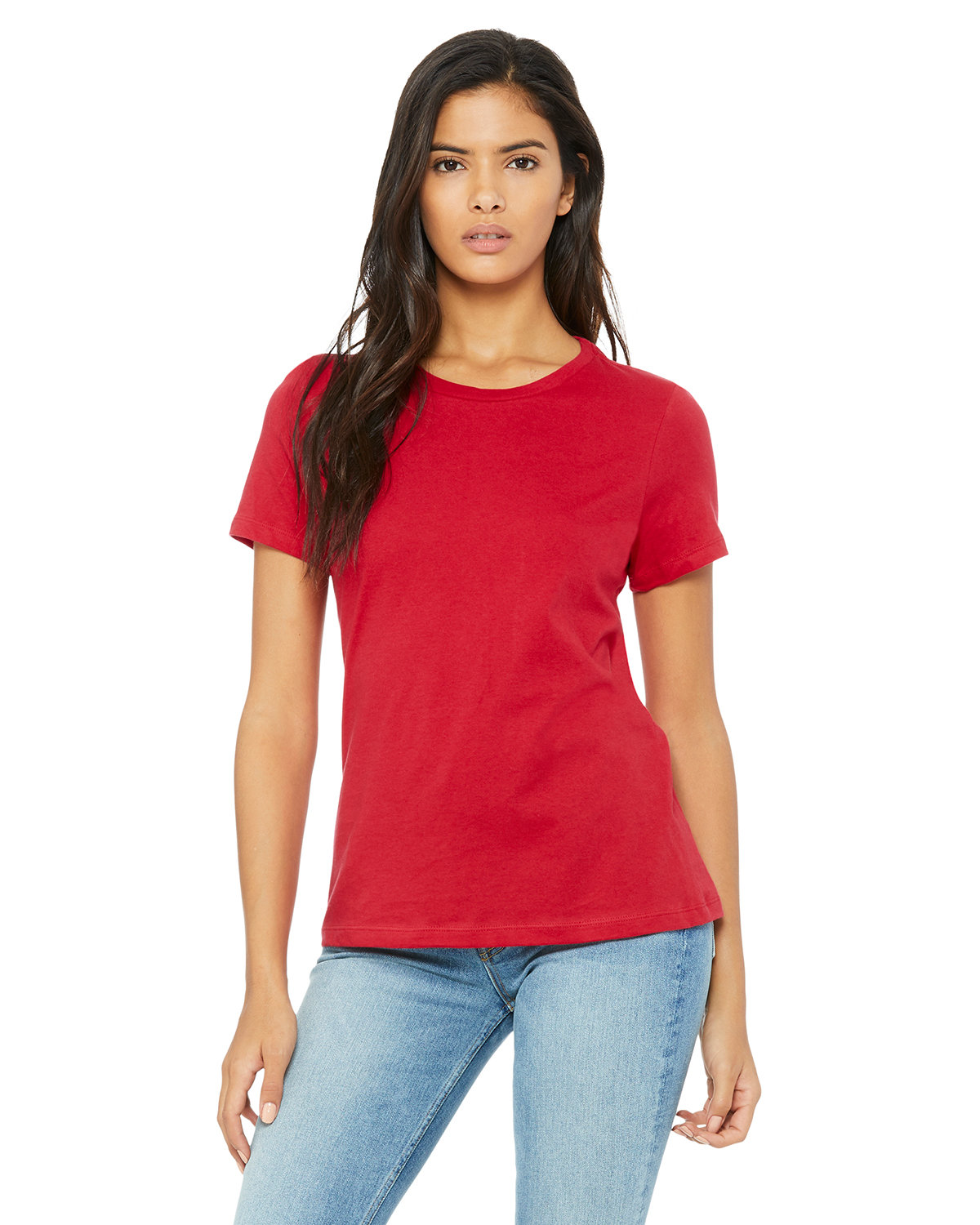 Bella + Canvas Ladies' Relaxed Jersey Short-Sleeve T-Shirt RED 