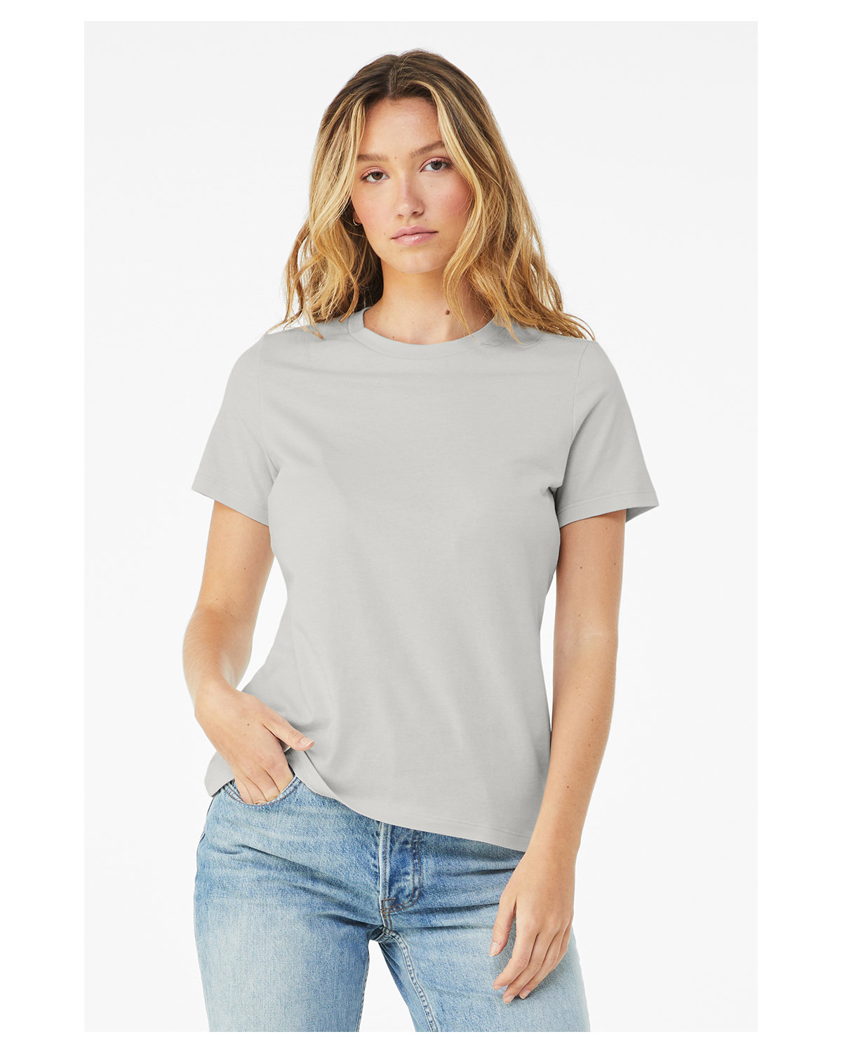 Bella + Canvas Ladies' Relaxed Jersey Short-Sleeve T-Shirt SILVER 