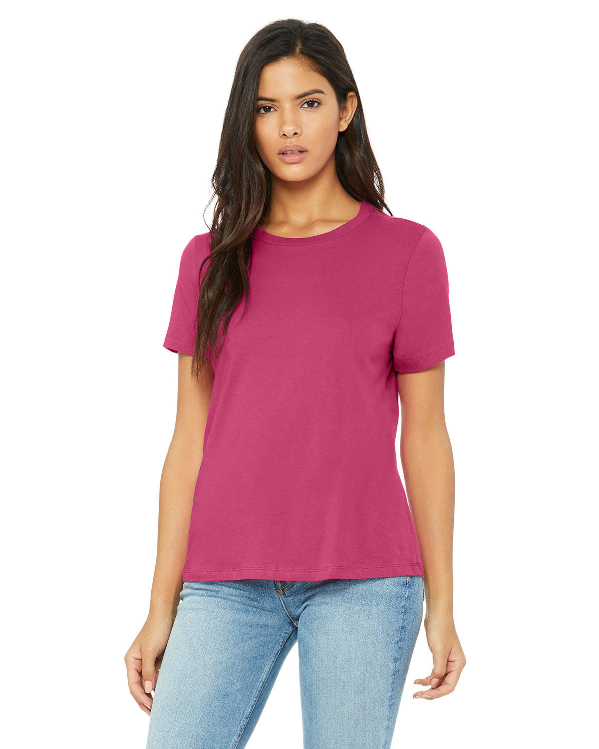 Bella + Canvas Ladies' Relaxed Jersey Short-Sleeve T-Shirt BERRY 