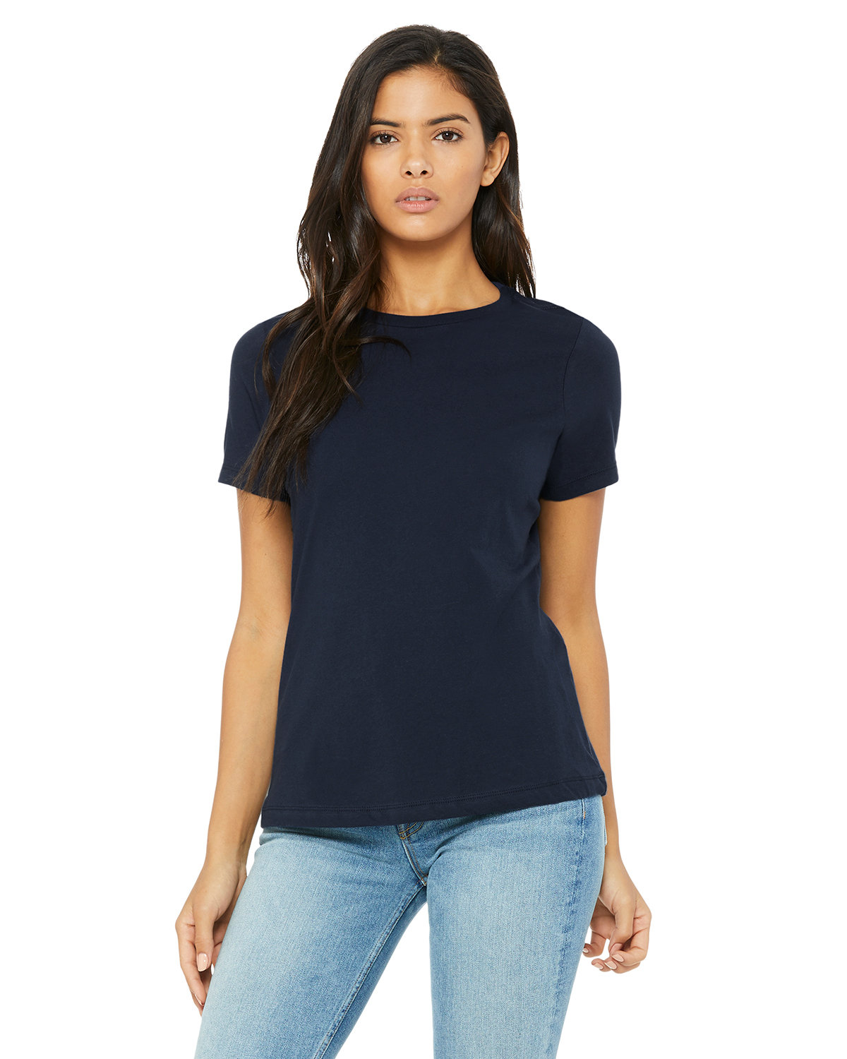 Bella + Canvas Ladies' Relaxed Jersey Short-Sleeve T-Shirt navy 