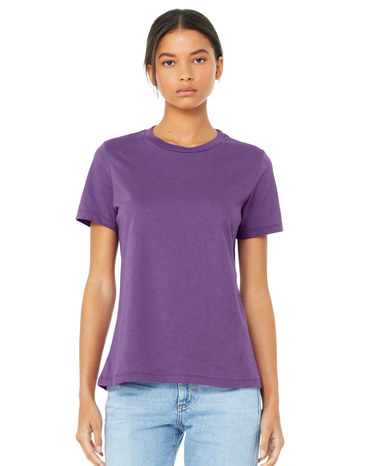 Bella + Canvas Ladies' Relaxed Jersey Short-Sleeve T-Shirt ROYAL PURPLE 