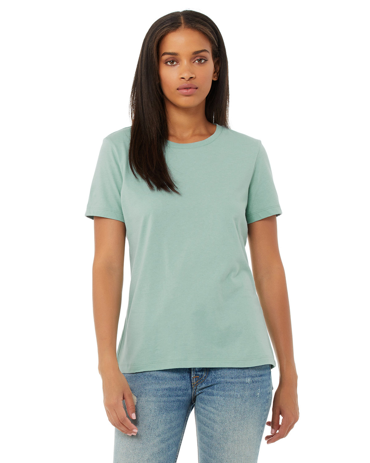 Bella + Canvas Ladies' Relaxed Jersey Short-Sleeve T-Shirt DUSTY BLUE 
