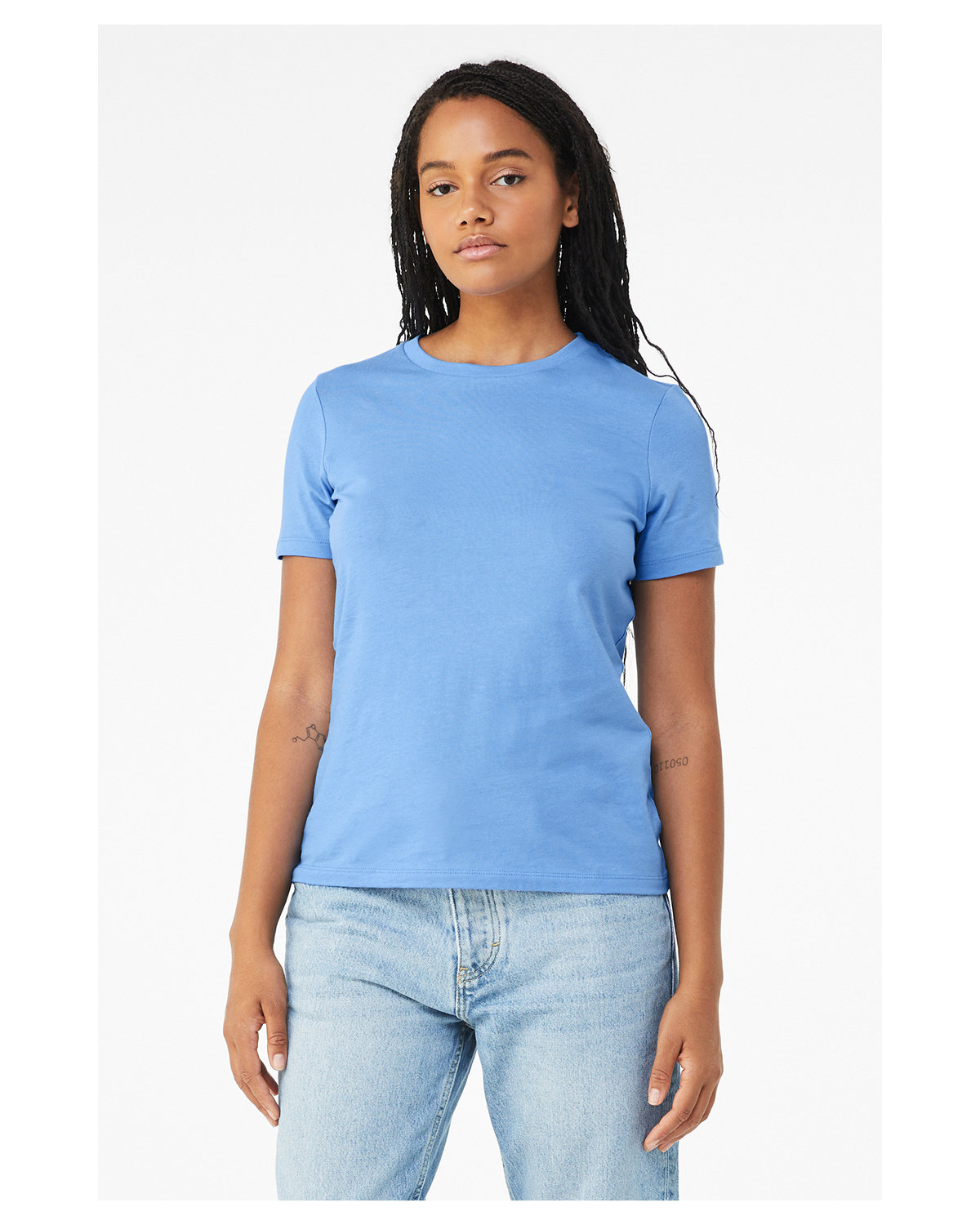 Bella + Canvas Ladies' Relaxed Jersey Short-Sleeve T-Shirt CAROLINA BLUE 