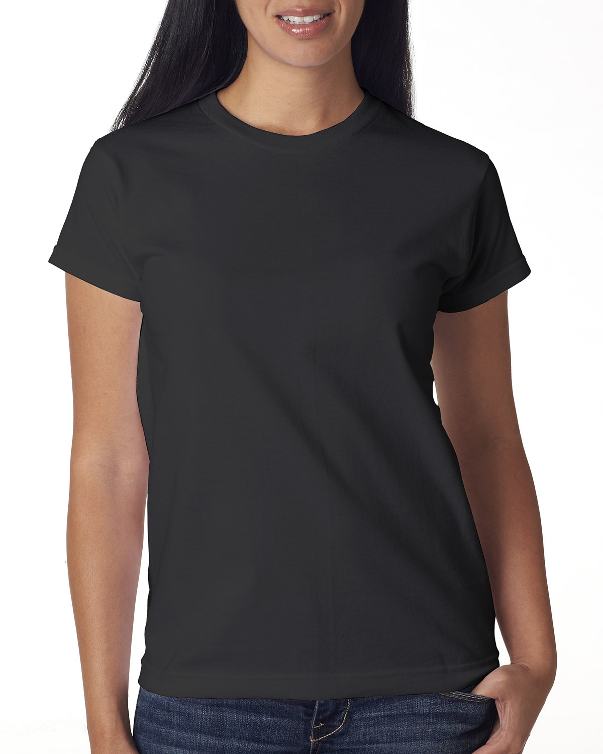 Bayside Ladies' 6.1 oz., 100% Cotton T-Shirt | alphabroder