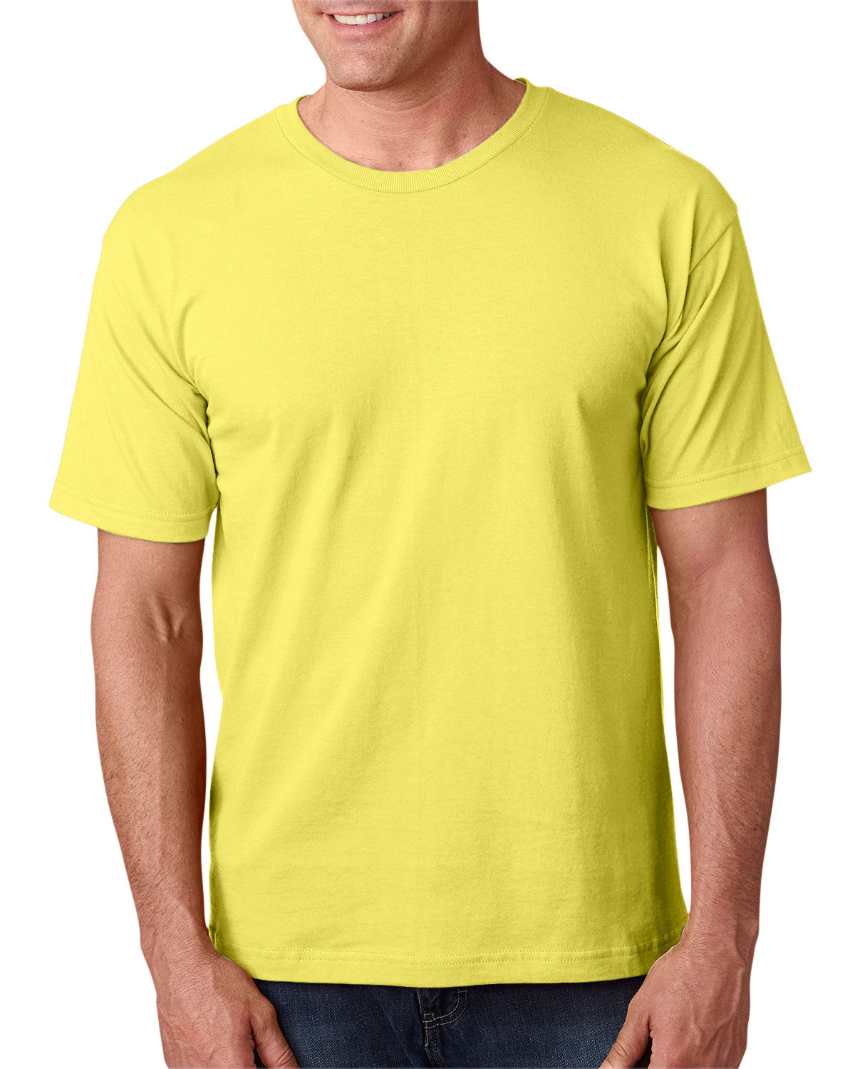 Bayside Adult 5.4 oz., 100% Cotton T-Shirt YELLOW 