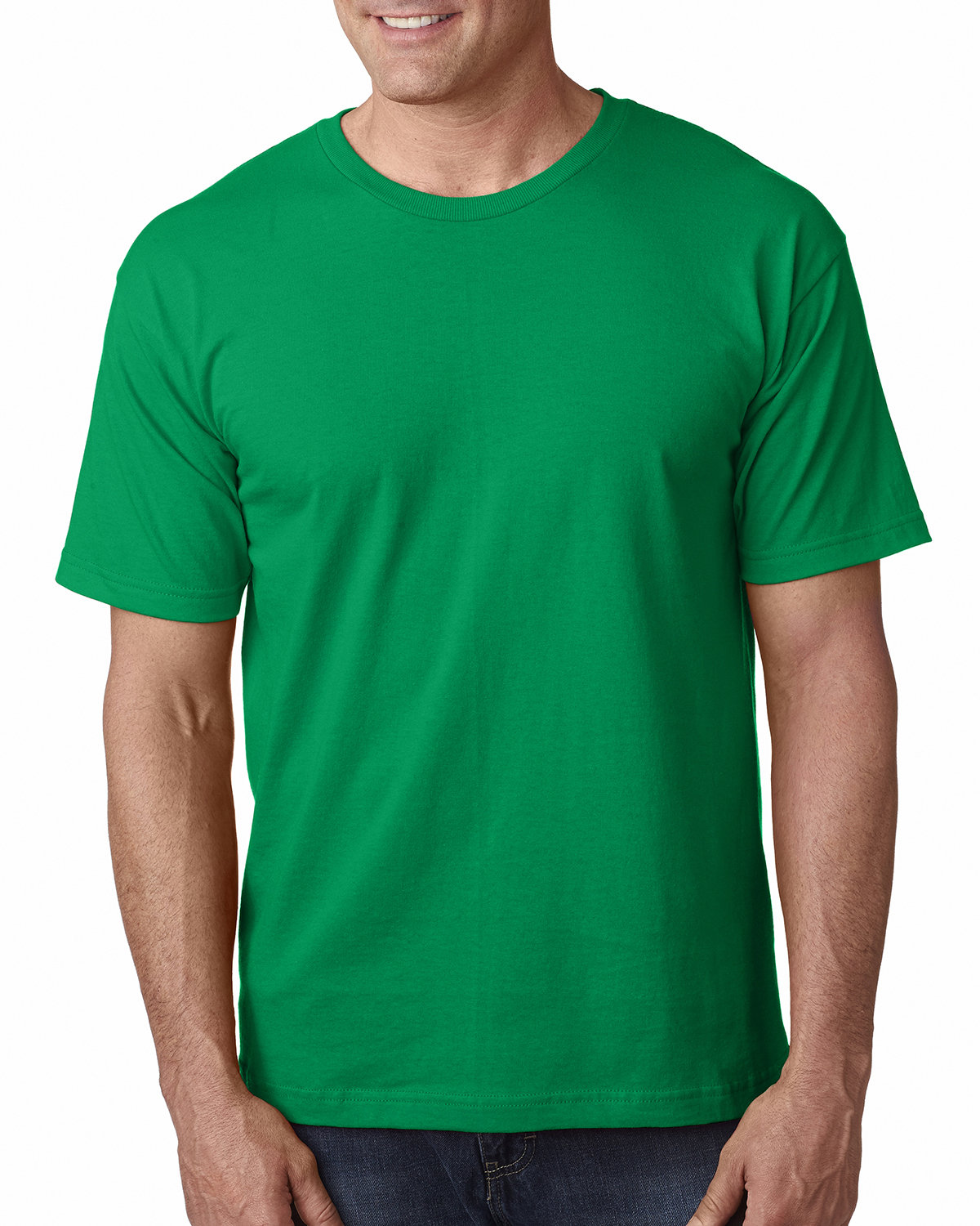 Bayside Adult 5.4 oz., 100% Cotton T-Shirt IRISH KELLY 