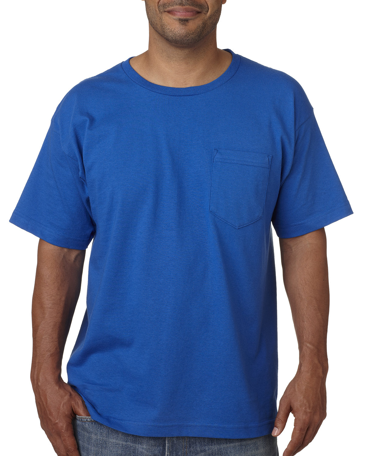 Bayside Adult Short-Sleeve T-Shirt with Pocket | alphabroder