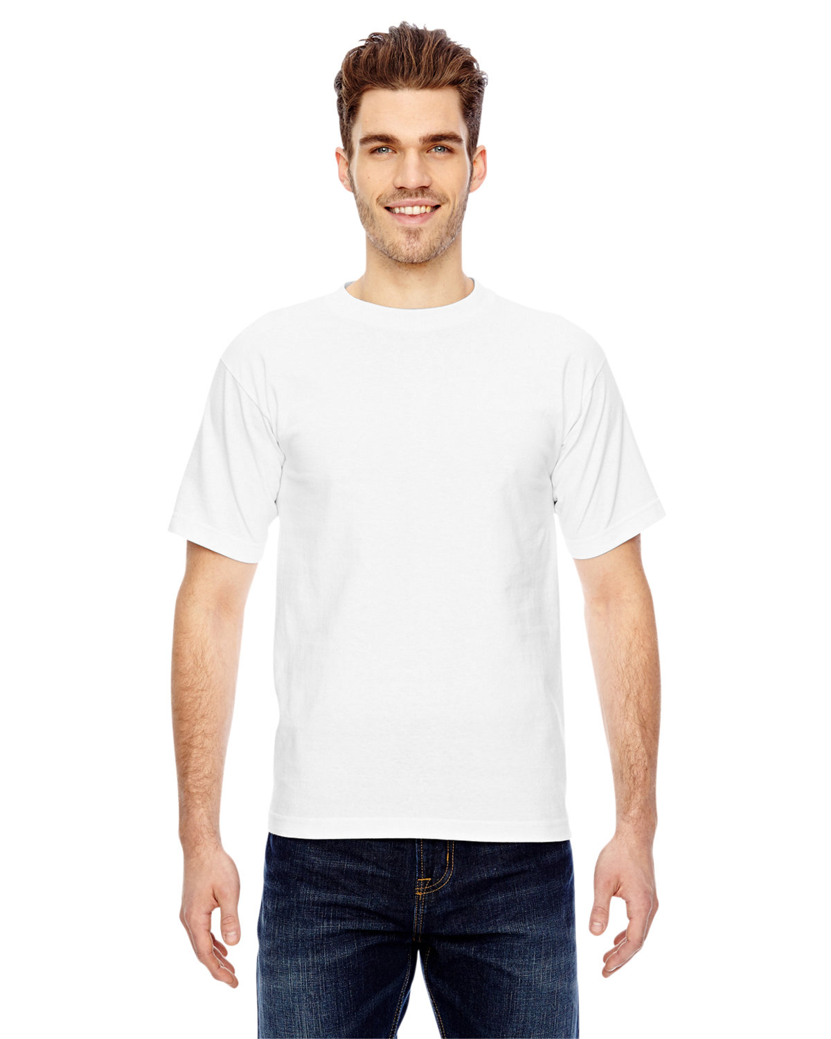 Bayside Unisex Heavyweight T-Shirt  WHITE 