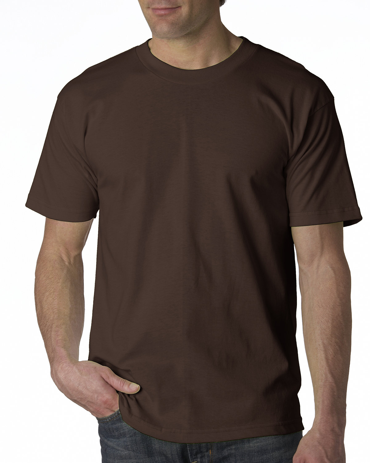 Bayside Unisex Heavyweight T-Shirt  CHOCOLATE 