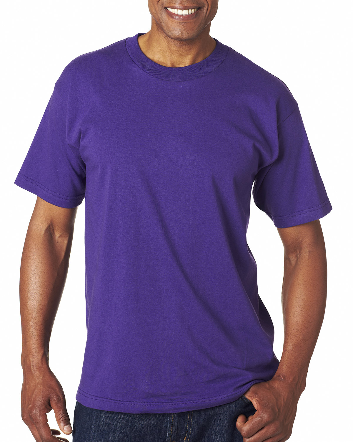 Bayside Unisex Heavyweight T-Shirt  PURPLE 