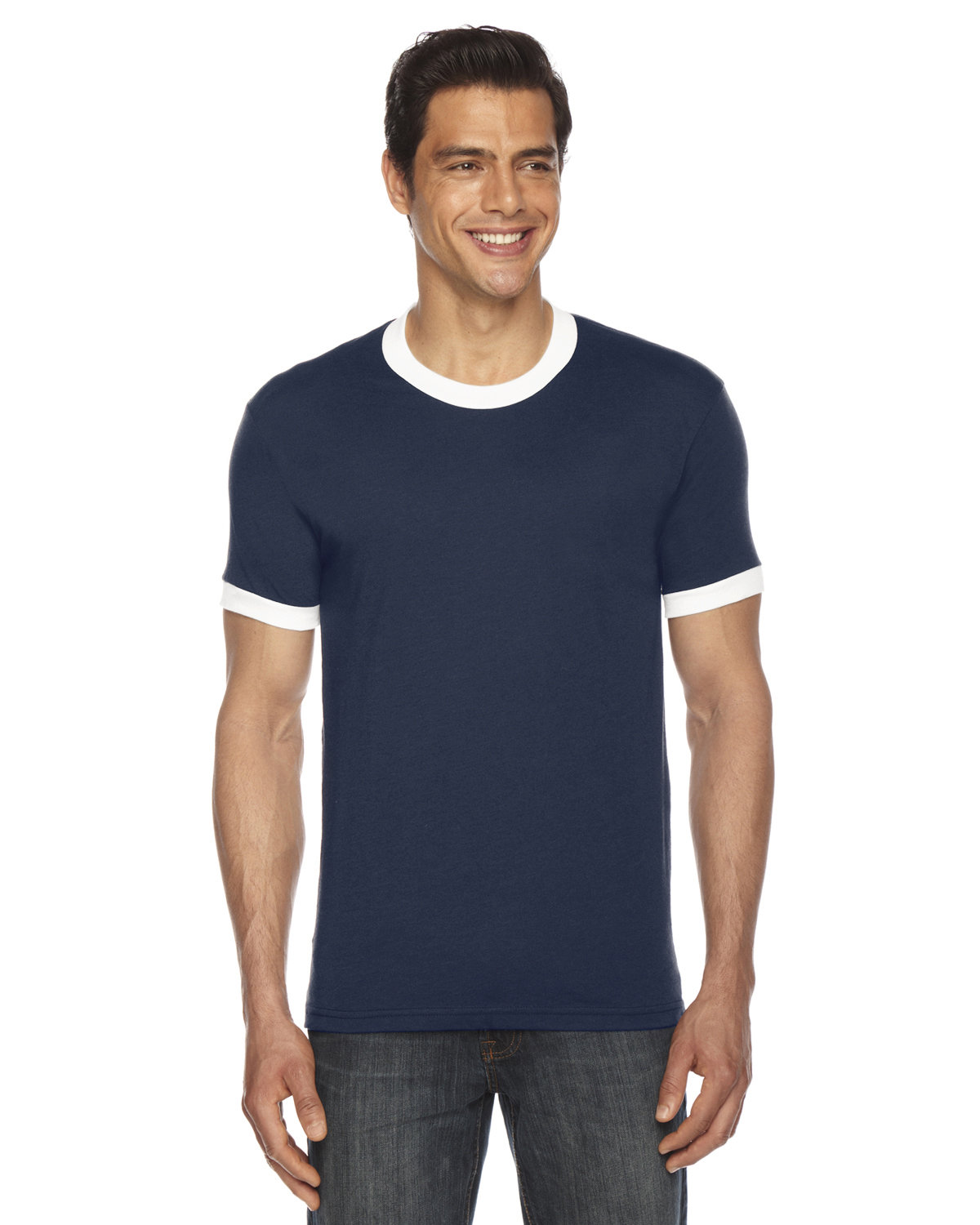 BB410W - American Apparel UNISEX Poly-Cotton Short-Sleeve Ringer T-Shirt