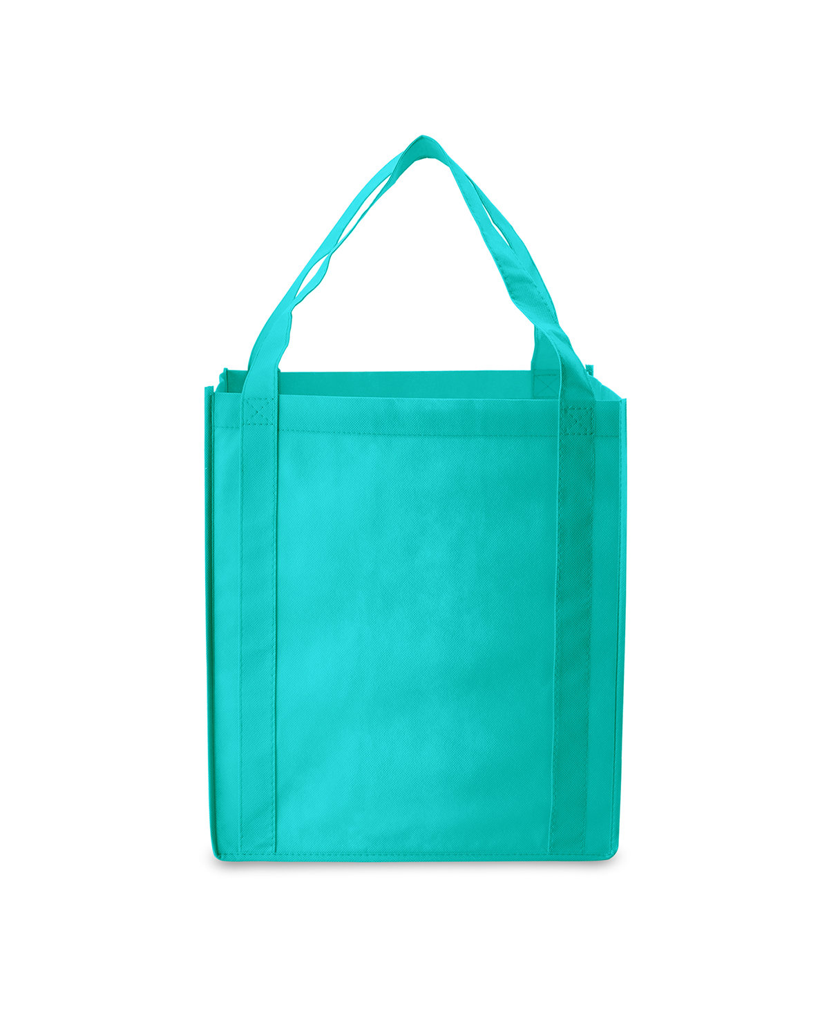Prime Line Saturn Jumbo Non-Woven Grocery Tote teal 