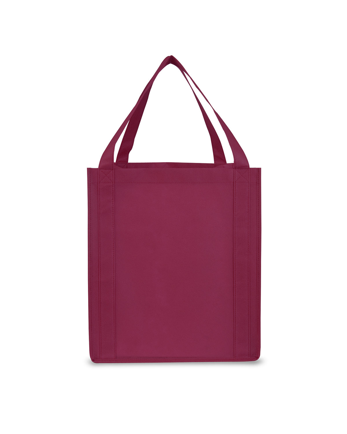 Prime Line Saturn Jumbo Non-Woven Grocery Tote burgundy 