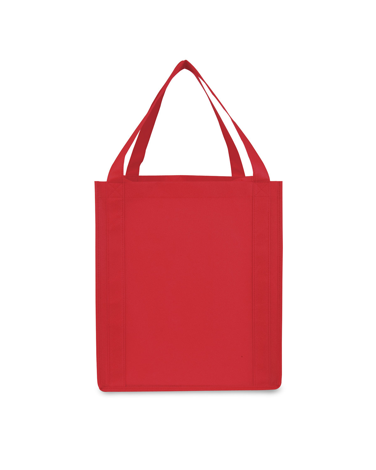Prime Line Saturn Jumbo Non-Woven Grocery Tote red 