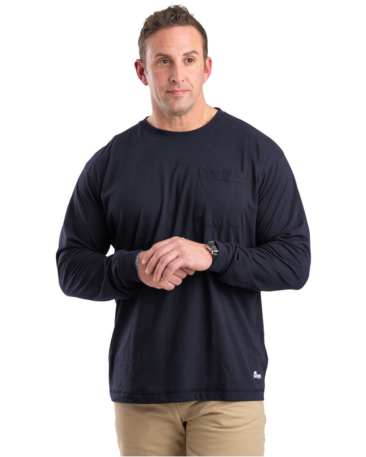 Berne Unisex Performance Long-Sleeve Pocket T-Shirt | alphabroder