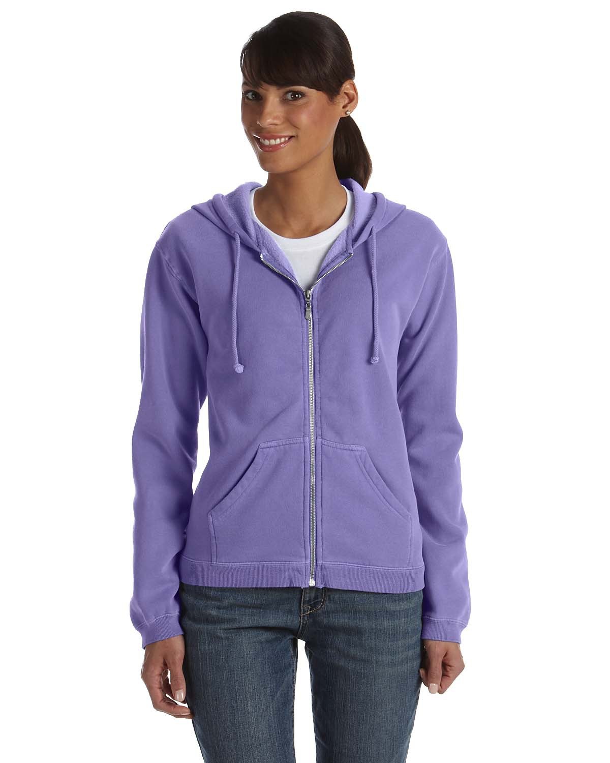 Comfort Colors Ladies' Full-Zip Hooded Sweatshirt | alphabroder