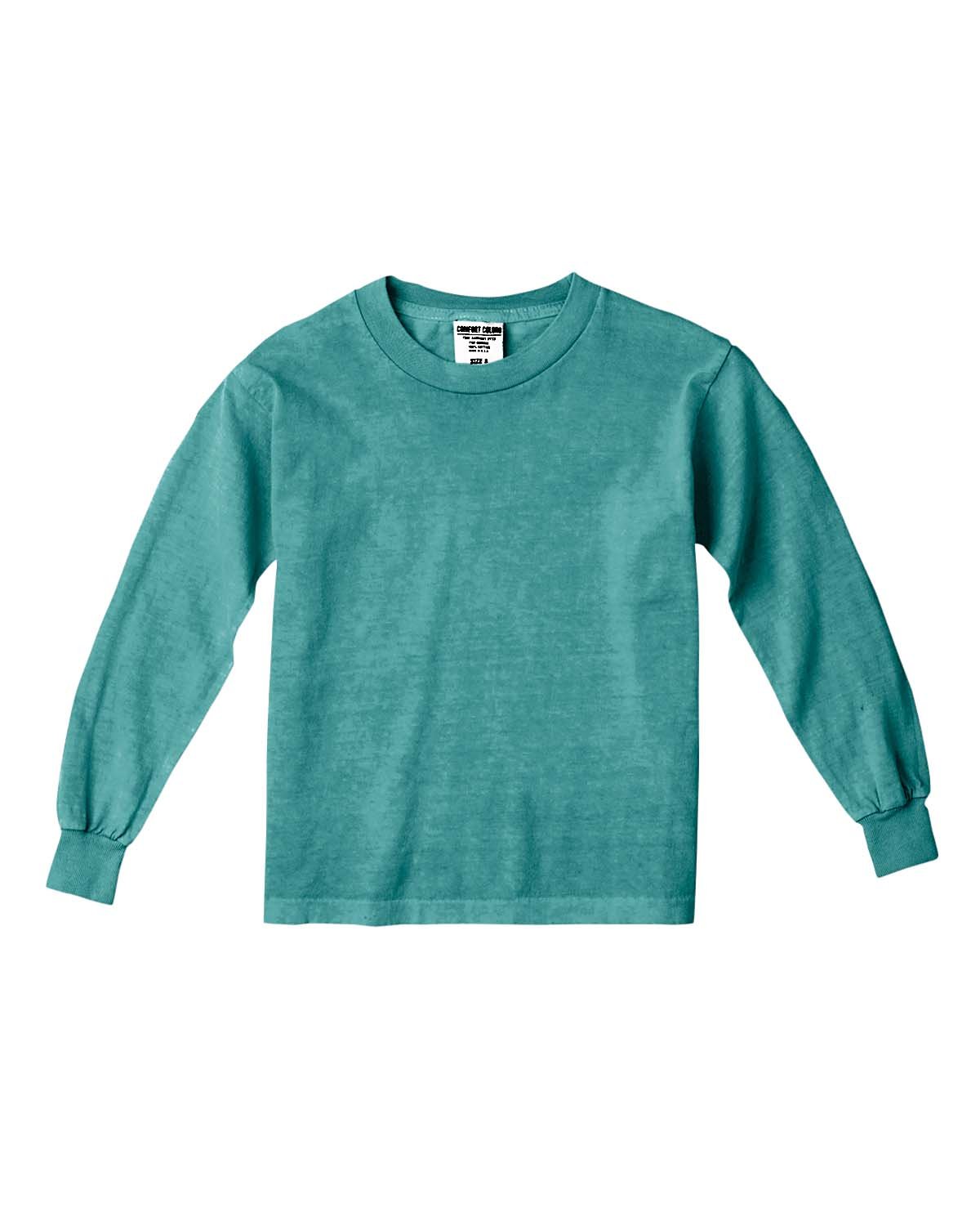 Comfort Colors Youth Garment-Dyed Long-Sleeve T-Shirt | alphabroder