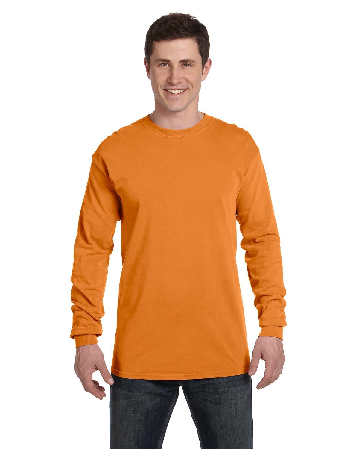 Comfort Colors Adult Heavyweight Long-Sleeve T-Shirt BURNT ORANGE 