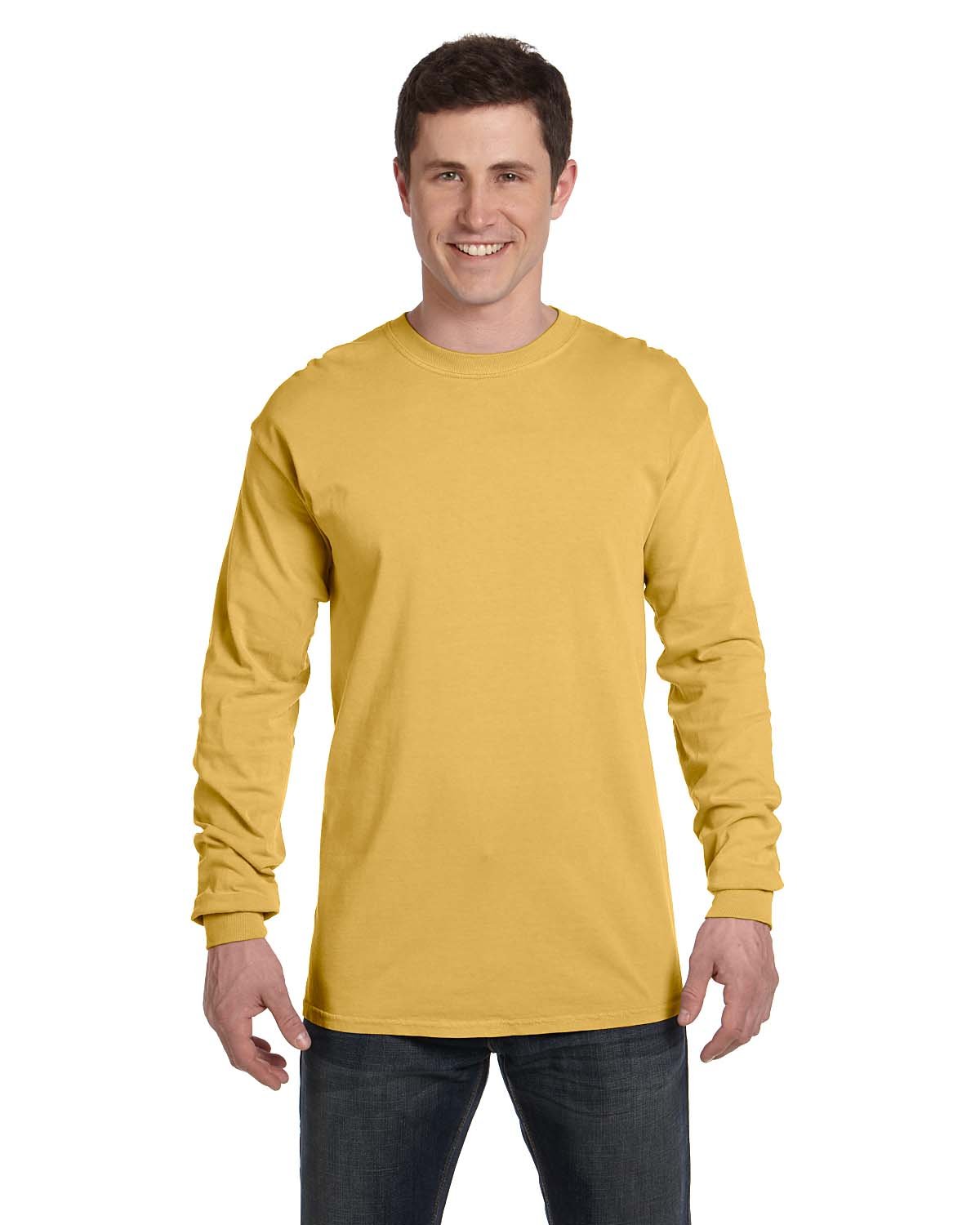 Comfort Colors Adult Heavyweight Long-Sleeve T-Shirt MUSTARD 