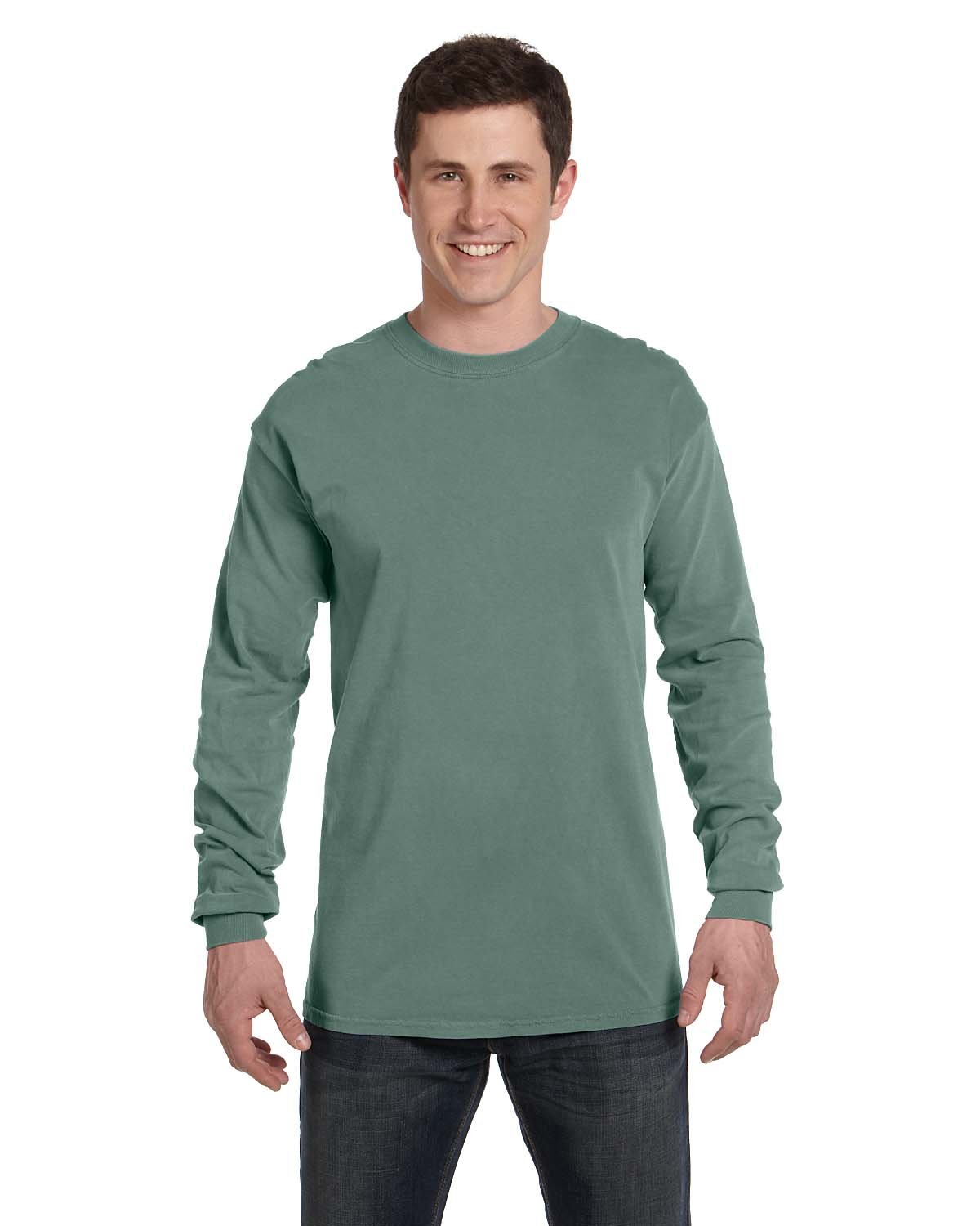 Comfort Colors Adult Heavyweight Long-Sleeve T-Shirt LIGHT GREEN 