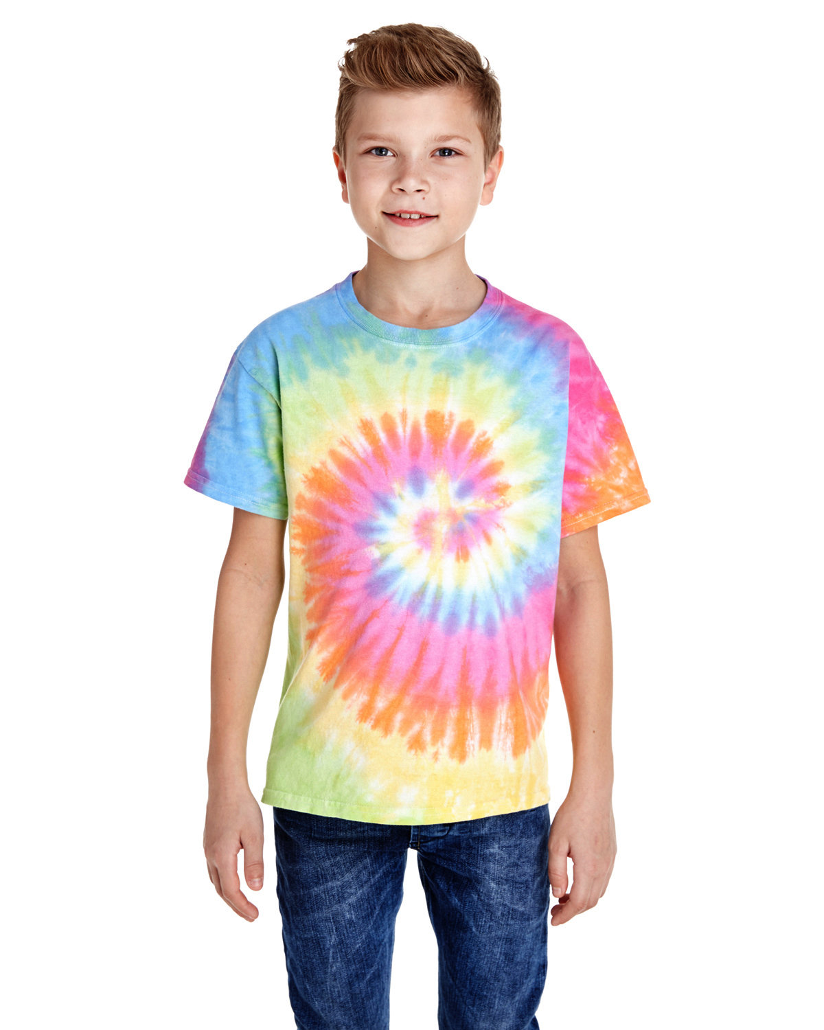 Tie-Dye Youth 5.4 oz. 100% Cotton T-Shirt ETERNITY 
