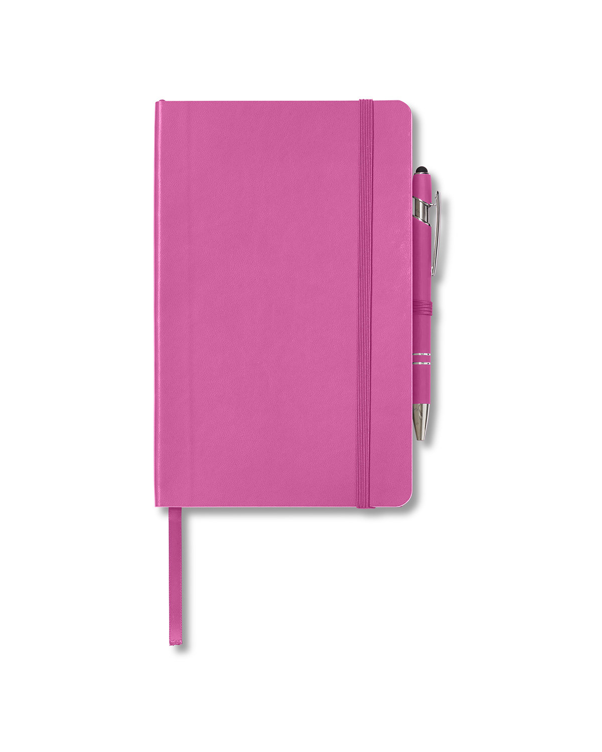 CORE365 Soft Cover Journal And Pen Set charity pink 