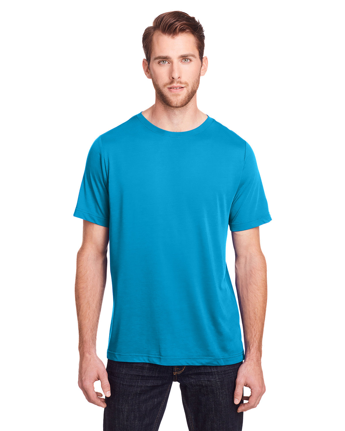 CORE365 Adult Fusion ChromaSoft Performance T-Shirt ELECTRIC BLUE 
