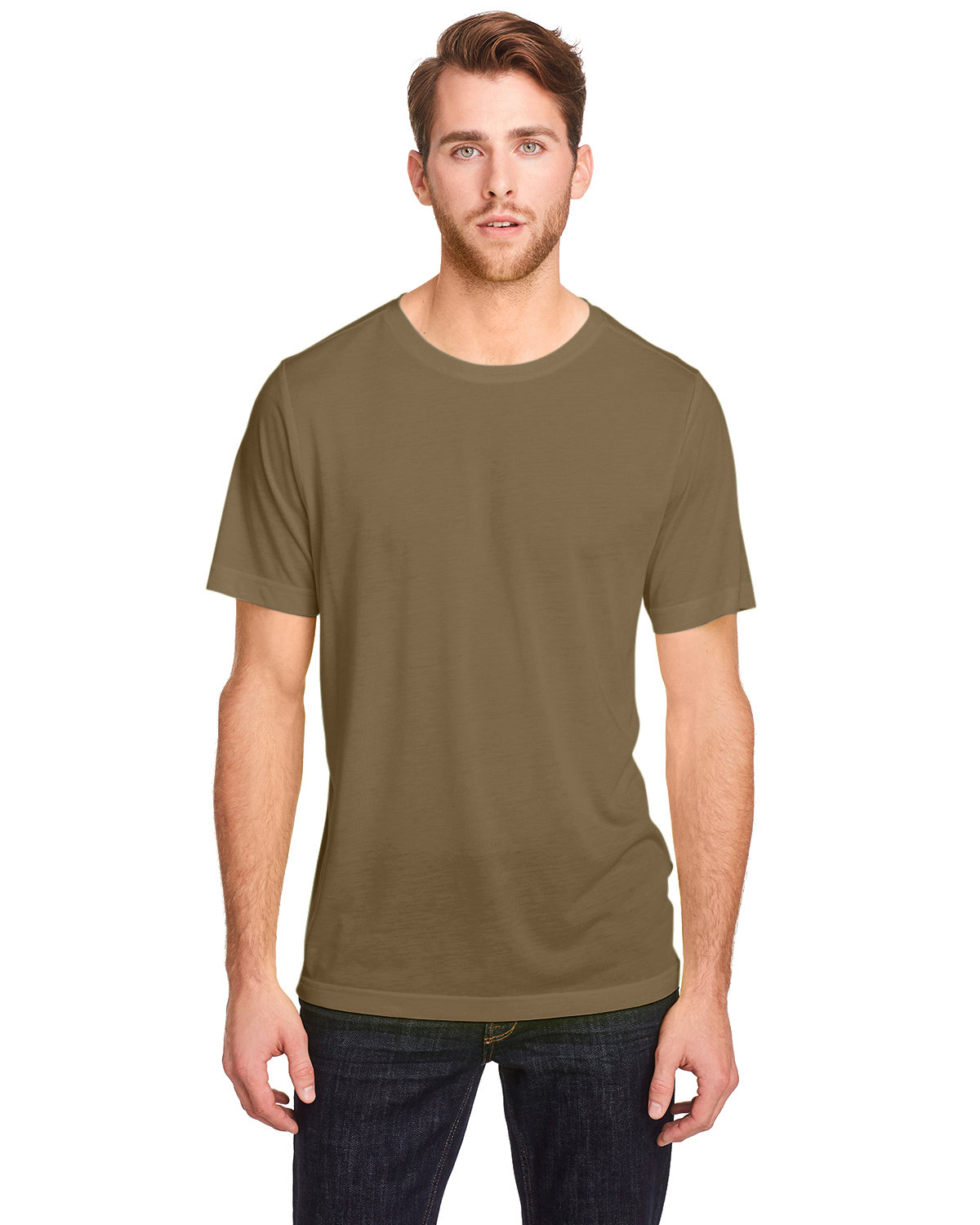CORE365 Adult Fusion ChromaSoft Performance T-Shirt COYOTE BROWN 