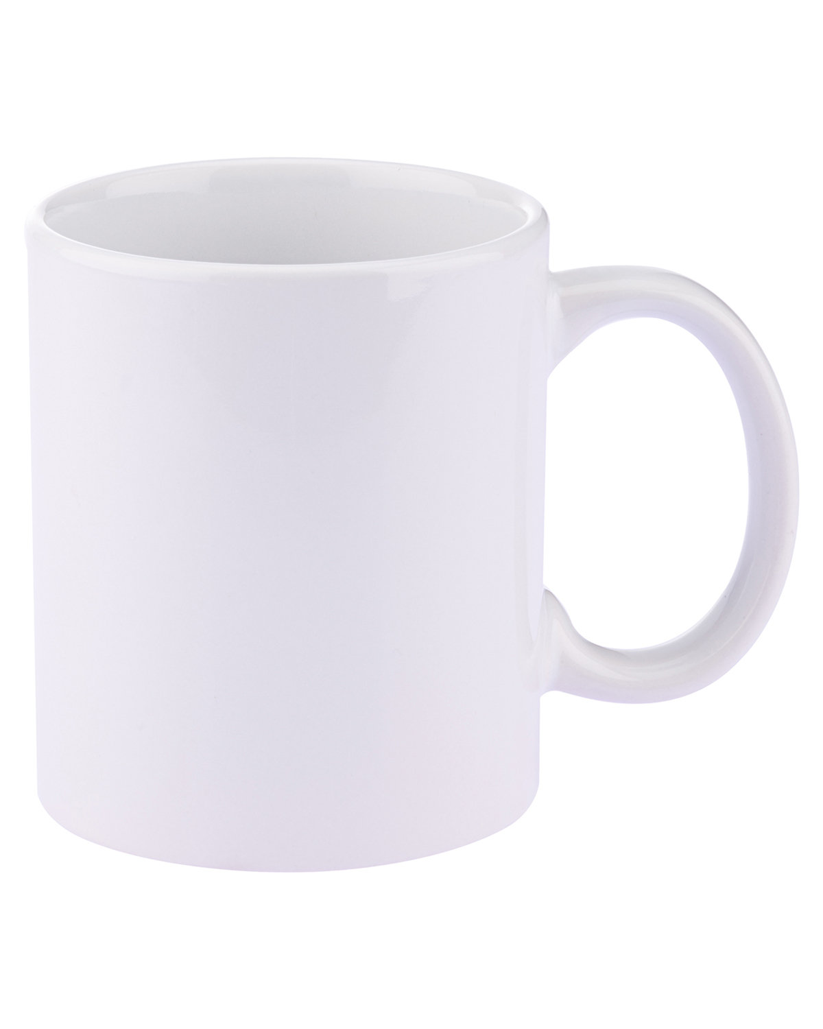 Prime Line 11oz Basic C Handle Ceramic Mug white 