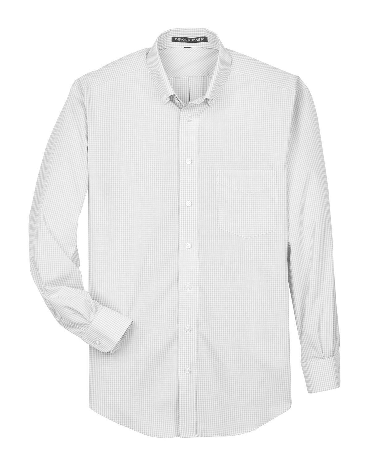 Devon & Jones Men's Crown Collection® Gingham Check Woven Shirt ...