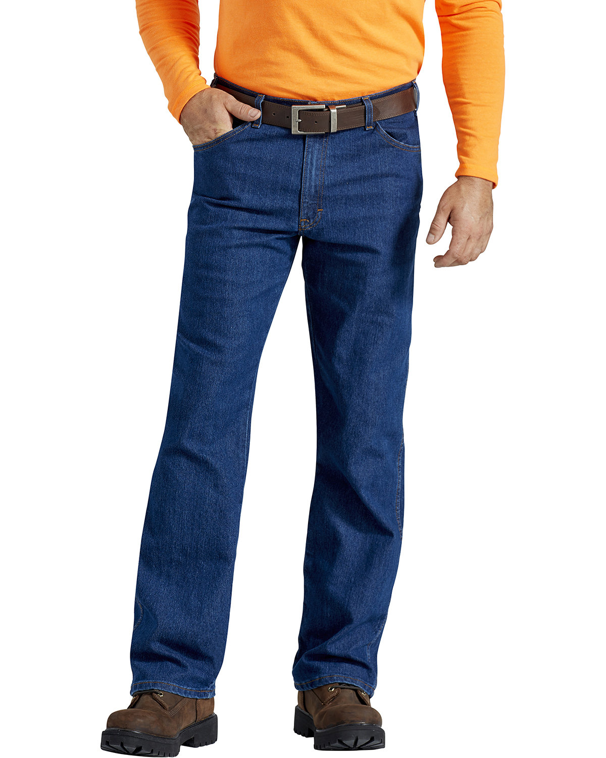 Dickies Men's FLEX Active Waist 5-Pocket Relaxed Fit Jean